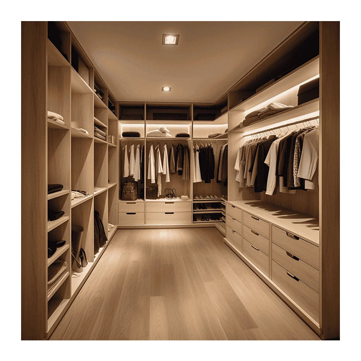 Modern Luxury Design Couple Bedroom Walkin Open Storage Cabinet ...
