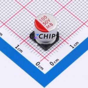 1010500809TR ตัวเก็บประจุแบบแข็ง SMD, D8xL9 มม. ( ความจุ: 100uF ) ( แรงดันไฟฟ้า: 50V ) - Product Image 1