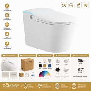 Automatic Luxury Intelligent Toilet Included Advanced Seat Heating Air-Drying <b>Night</b> <b>Light</b> Bidet S-Trap Drainage Elongated Smart - Product Image 4