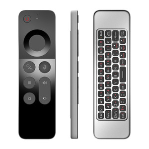 Telecomando <span class=keywords><strong>W3</strong></span> Flying Plastic Mouse per Set-Top Box Android, Tastiera Bifacciale con Controllo Vocale, Portata 10m - Product Image 2