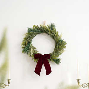 Custom Single Face Velvet Christmas <b>Bow</b> Rustic Crafts Vintage Ribbon Wreath <b>Bows</b> for Christmas Tree Gift Decorations - Product Image 5
