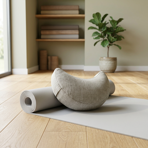 Cojín de Meditación Premium de Algodón de Seda Silvestre con Cubierta de Cáñamo del Himalaya Hecha a Mano, Ecológico y Sostenible, Zafu de Yoga - Product Image 2