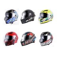 Casque de moto de course professionnelle, visage complet, pour adultes, vtt