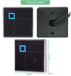 Sistema de control de acceso con caja de metal, módulo lector <span class=keywords><strong>RFID</strong></span> NFC impermeable para lector <span class=keywords><strong>RFID</strong></span> de baja frecuencia 125KHz/13,56 MHz RS485 - Product Image 4