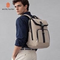Sac à dos Arctic Hunter pour jeunes avec port USB, en nylon imperméable, grande ouverture, trois compartiments, unisexe, 15,6 pouces