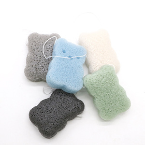 Esponja Konjac Natural para Bebés, con Forma de Oso, para Baño Facial o Corporal, para Bebés y Niños Pequeños - Product Image 3