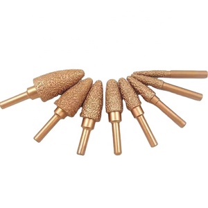 Herramienta de corte de <span class=keywords><strong>piedra</strong></span>, broca de tallado, herramientas de grabado de diamante <span class=keywords><strong>para</strong></span> granito y mármol, cabezal de pulido cilíndrico plano de diamante soldado al vacío - Product Image 3