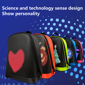 Led Rucksack Bildschirm Lieferant Großhandel Luminous <span class=keywords><strong>Promotion</strong></span> Reiten Mobile Werbung Rucksack Hard Shell Hd Screen Led Schult asche - Product Image 6