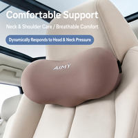 Coussin de tête de siège de voiture en mousse à mémoire de forme, soutien cervical ergonomique et respirant pour conducteur, forme cacahuète