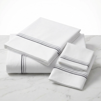 HONI Vente en gros de draps plats en coton satiné 200TC, qualité hôtelière de luxe, résistants aux plis, certifiés OEKO-TEX