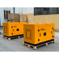 Générateur diesel silencieux à démarrage électrique, triphasé, 15 kW, 50/60 Hz, 230 V/240 V, faible consommation de carburant, insonorisé