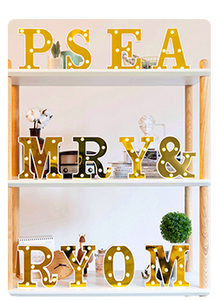 LED Marquee Letter Lights Alphabet Light up <strong>Sign</strong> for Wedding Home Party Bar Decoration Warm White LED Letter Table Night Light - Product Image 6