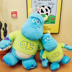 Al por mayor: Peluche de monstruo azul peludo, muñeco <span class=keywords><strong>Sullivan</strong></span>, almohada grande y adorable para comercio exterior, juguete para puestos callejeros, llavero intercambiable - Product Image 1