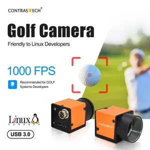 300 più venduto 500 fps ad alta velocità Golf sim Camera 1000 FPS 2000 FPS USB fotocamera per applicazioni di visione artificiale Contrastech