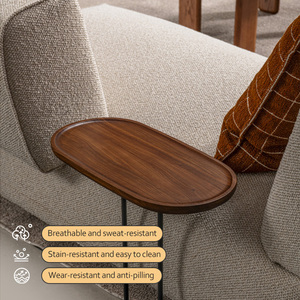 Sofá Seccional Extensible en Forma de L de Alta Gama, Estilo Italiano, Minimalismo Nórdico, Sofá Moderno de Tela para Sala de Estar - Product Image 2