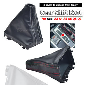 Funda de Palanca de Cambios Automática para <span class=keywords><strong>Audi</strong></span> A3 A4 A5 A6 Q5 <span class=keywords><strong>Q7</strong></span>, Funda de Cuero para Palanca de Cambios - Product Image 4