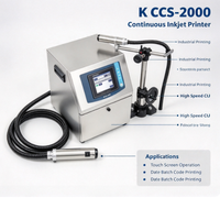 Imprimante à jet d'encre continu K CCS-2000 CIJ, machine de codage industrielle en ligne pour le marquage de lots et de dates