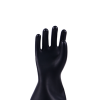Guantes Aislantes de Goma Eléctrica Clase 0 1000v CA, Certificación IEC 60903, Guantes de Goma Natural para Electricistas, MOQ Bajo