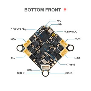 BETAFPV Matrix <span class=keywords><strong>1S</strong></span> 5IN1 II <span class=keywords><strong>AIO</strong></span> ชุดควบคุมการบิน G473 MCU 12A ESC Serial ELRS 2.4G 400mW VTX 16MB บล็อกบ็อกซ์ สำหรับโดรน RC FPV - Product Image 3