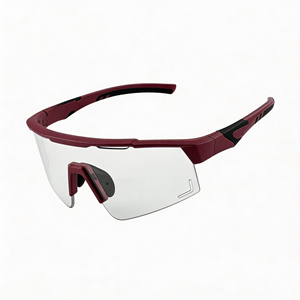 Gafas de Ciclismo Fotocromáticas, Semi-Rimless, TR90, Deportivas, Doradas, <span class=keywords><strong>Lentes</strong></span> <span class=keywords><strong>para</strong></span> Ciclismo de Carretera, Cambio de Color, Antivaho, Protección UV - Product Image 4