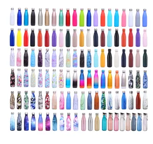 500ml Neues Design Edelstahl Wasser flasche benutzer definiertes Logo für Sport wasser flasche