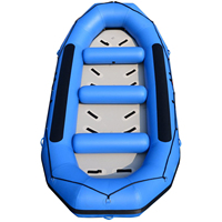 Kayak gonflable de sport électrique en PVC personnalisable pour 4 à 11 personnes, bateau de pêche avec moteur électrique, prêt pour la dérive, stable et pliable