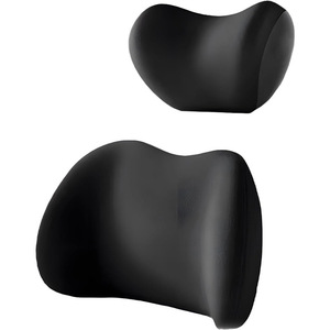 Coussin de soutien lombaire en mousse à mémoire de forme pour voiture, oreiller de cou, appui-tête pour l'intérieur de la voiture, utilisation quatre saisons, couleur unie, forme oblongue - Product Image 5