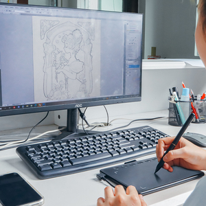 Pilsiz kalem 8192 çizim tableti ile yazma tableti seviyeleri basınç dijital grafik Tablet - Product Image 3