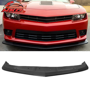 Compatible con Chevrolet Camaro V8 SS Z 2014-2015, Labio de Parachoques Delantero Estilo AS, Negro Sin Pintar - Product Image 1
