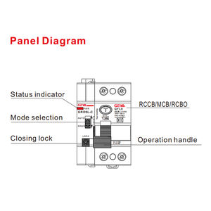 4-полюсный RCCB автоматический выключатель GEYA с функцией дистанционного перезакрытия RS485 управление RCCB ELCB 4-полюсный тип A Type B RCCB - Product Image 5