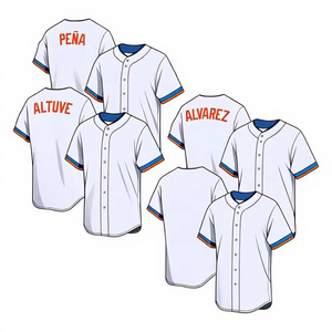 Оптовая продажа: Бейсбольные майки Houston 2025 года для мужчин, номера 3 Джереми Пенья, 44 Йордан Альварес, 27 Хосе Альтуэ, лимитированная серия, с вышивкой, большие размеры - Product Image 1