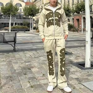 เสื้อฮู้ดดี้ชุดเซ็ตผ้าฝ้าย 100% คุณภาพสูง ปักโลโก้ตามสั่ง สไตล์สปอร์ตหรูหรา สำหรับทุกเพศ - Product Image 4