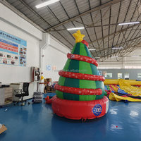 Sapin de Noël gonflable géant en PVC, modèle personnalisable pour décorations de fêtes