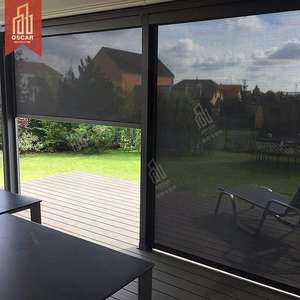 Parasol <span class=keywords><strong>enrollable</strong></span> motorizado eléctrico a prueba de viento impermeable al aire libre Patio puerta ventana <span class=keywords><strong>toldo</strong></span> jardín Patio balcón persianas enrollables - Product Image 1