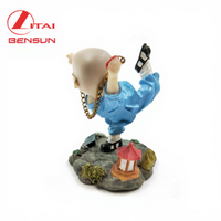 Résine Artisanat ODM OEM Décorations Chambre Ornements Arts Personnalisé Jeune Moine Polyrésine Figurine Statues