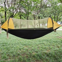 Hamac de camping en nylon pour l'extérieur avec moustiquaire, imperméable, durable, anti-retournement, tente balançoire pour 2 personnes