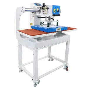 Double station Hot Press Heat Transfer Printing Double Side Heat Press Machine Pneumatic transfer printing for T-shirt 40*60cm