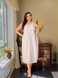 Ropa de Dormir Musulmana Modest Plus Size, Vestido de Casa de Alta Calidad para Mujer Talla Grande - Product Image 4