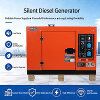 Generator Diesel 8 Titik 5 kW Berpendingin Udara, Start Elektrik, Tegangan Terukur 110 hingga 415 Volt, Langsung dari Pabrik, untuk Vila dan Rumah