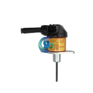 อะไหล่รถขุดคุณภาพสูงใหม่ วาล์วโซลินอยด์หยุดน้ำมันเชื้อเพลิง 12V รุ่น 1A021-60017 1A02160017 สำหรับเครื่องยนต์ D1503 รถขุด KX121-3S KX161-3S KX91 - Product Image 1