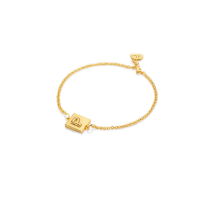 Bracciale in Acciaio Inossidabile con Ciondolo a Lettera P 12x14cm, Gioielli alla Moda - Product Image 1