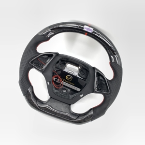 Volante Personalizado de Fibra de Carbono Forjado con LED y Cuero Perforado para Chevy <span class=keywords><strong>Camaro</strong></span> <span class=keywords><strong>ZL1</strong></span> 2016-2021 - Product Image 3