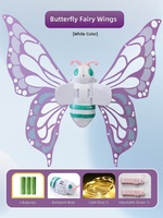 Cadeau d'anniversaire, accessoire de dos pour la Journée des enfants, jouet ange électrique, ailes de papillon lumineuses pour petites filles à porter sur le dos