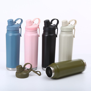 720ml Stainless Steel Vacuum Insulated Water Bottle With Custom Logo Hiking <b>Flask</b> With Handle - Product Image 3