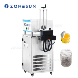 ZONESUN ZS-FK6000 Machine de scellage thermique à Induction électromagnétique, automatique, continue, pour bouteille en plastique, couvercle en aluminium