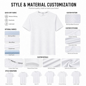 T-shirt Unisexe Personnalisé avec Logo, Col Rond, Coupe Ample, Séchage Rapide, Respirant, Tissé, 260g, Haute Élasticité, Manches Courtes, Couleur Unie, Long - Product Image 4