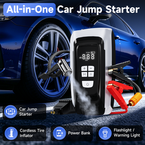 Factory Direct Multi-Function Jump <b>Pump</b> 12000mAh 1500A <b>Battery</b> Booster With Smart Clamp TH-JT-200 High-Power Infl - Product Image 3
