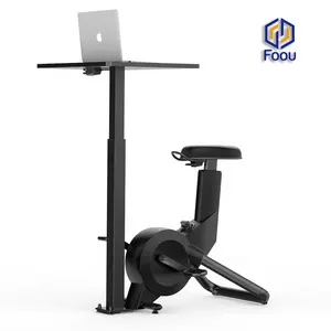 Doğrudan fabrika fiyat etkili altında masa ev ofis döngüsü oturmak standı masası bisiklet ayarlanabilir yükseklik döngüsü ofis masası toptan