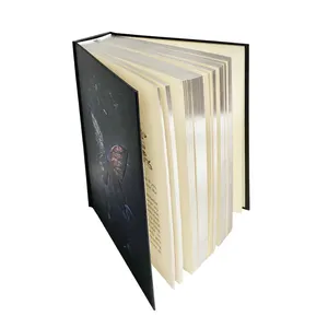 Custom Luxury Hardcover Books Concave Butterfly Image Silver Edge Story Novel Printing And Publishing