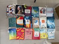 Serviette de plage surdimensionnée personnalisée de haute qualité, antimicrobienne, à séchage rapide, écologique, imprimée par sublimation, en tissu gaufré recyclé, pour les voyages